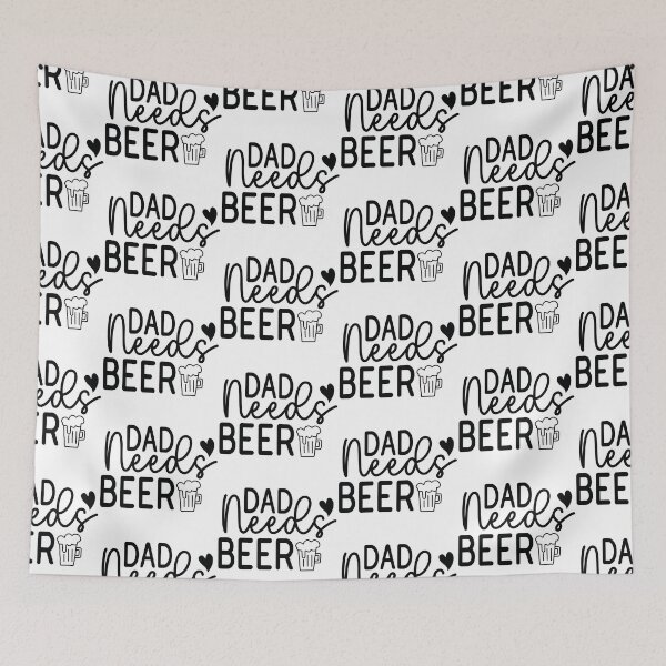 Item preview, Dad Needs Beer - Funny Dad Quotes Retro Vintage Aesthetic Craft Brew Husband Papa Gift designed and sold by FuzionRaptor.