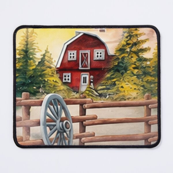 Item preview, Old Barn Wagon Wheel in Winter designed and sold by cbfineartstudio.