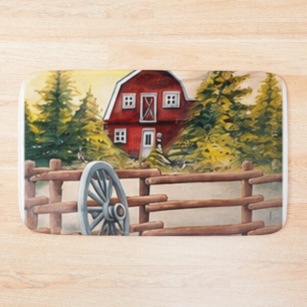 Item preview, Old Barn Wagon Wheel in Winter designed and sold by cbfineartstudio.