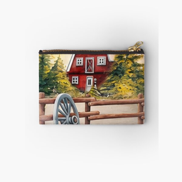 Item preview, Old Barn Wagon Wheel in Winter designed and sold by cbfineartstudio.