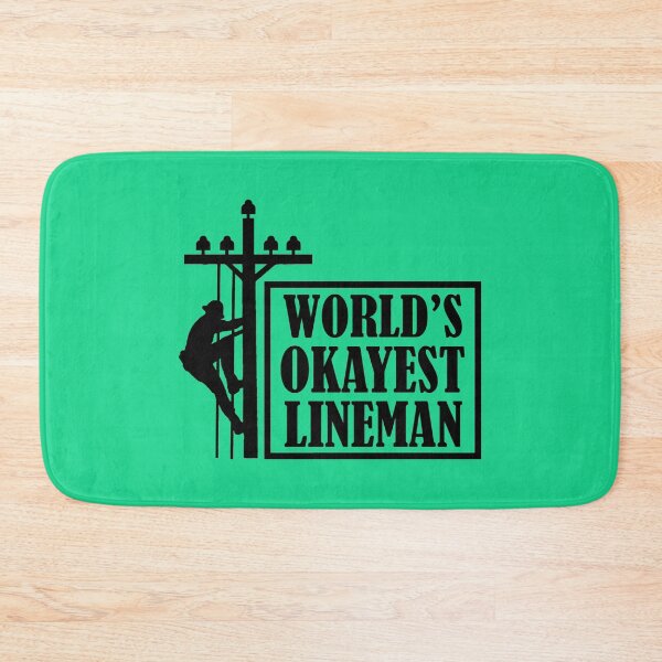 Item preview, World's Okayest Lineman, Lineman Quote designed and sold by DesignHouse07.