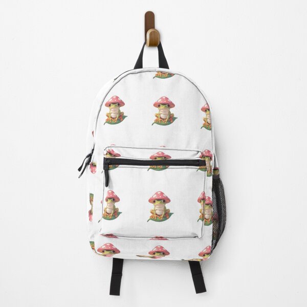 Item preview, Cute Frog with Mushroom Hat Sticker | Kawaii Forest Frog | Cottagecore Nature Art designed and sold by AhiraDesign.