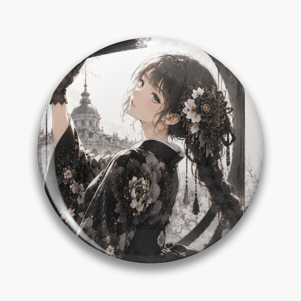 Item preview, Black Hakama Lady designed and sold by Japanese Vibes.