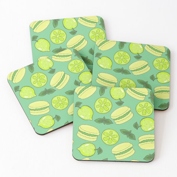 Item preview, Mint Macarons Lime Citruses Green Dessert Print designed and sold by K Design Store.