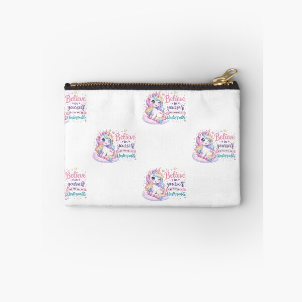 Item preview, Believe in Yourself – Cute Unicorn Motivational Sticker | Kawaii Rainbow Unicorn PNG designed and sold by Ishratparween11.