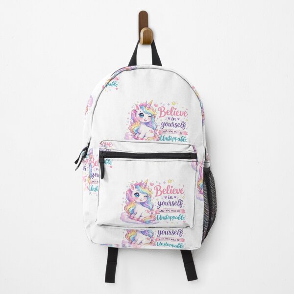 Item preview, Believe in Yourself – Cute Unicorn Motivational Sticker | Kawaii Rainbow Unicorn PNG designed and sold by Ishratparween11.
