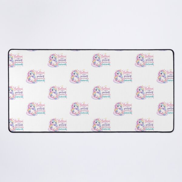 Item preview, Believe in Yourself – Cute Unicorn Motivational Sticker | Kawaii Rainbow Unicorn PNG designed and sold by Ishratparween11.