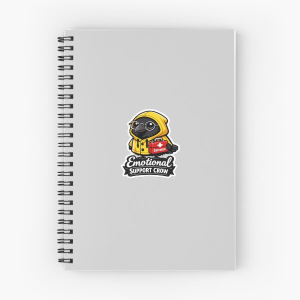 Item preview, Emotional Support Crow | Cute Gothic Kawaii Sticker designed and sold by FAZ-DESIGNS.
