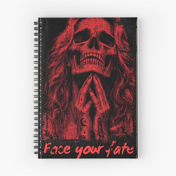Item preview, Face Your Fate Skull Gothic Graphic T-Shirt designed and sold by Peanutspixel.