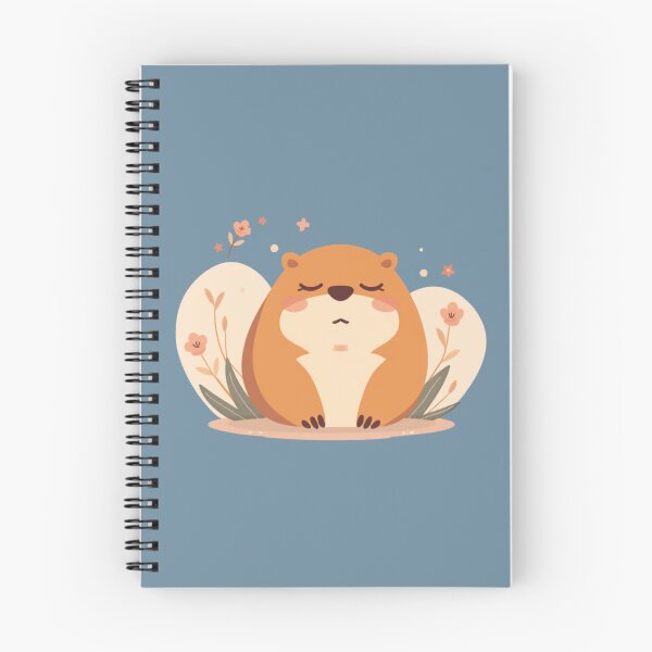 Item preview, Calm Capybara Soft Blossoms Zen Kawaii Cute Animal T-Shirt designed and sold by WrongGift.