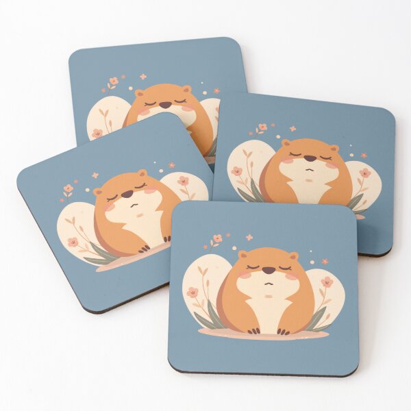 Item preview, Calm Capybara Soft Blossoms Zen Kawaii Cute Animal T-Shirt designed and sold by WrongGift.
