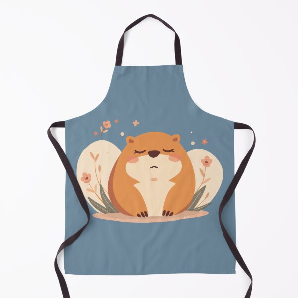 Item preview, Calm Capybara Soft Blossoms Zen Kawaii Cute Animal T-Shirt designed and sold by WrongGift.