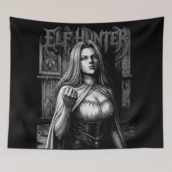 Item preview, Elf Hunter Methode Black and White designed and sold by MadShroomPrints.