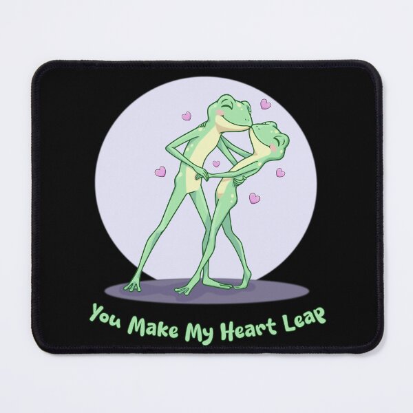 Item preview, Cute Dancing Frog Couple - You Make My Heart Leap designed and sold by Lily's World.