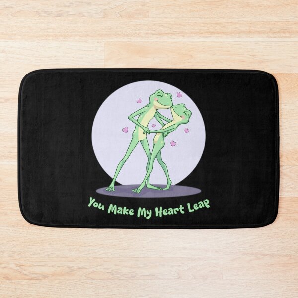 Item preview, Cute Dancing Frog Couple - You Make My Heart Leap designed and sold by Lily's World.