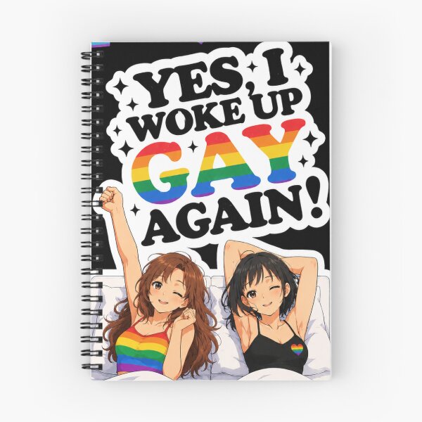 Item preview, Yes I Woke Up Gay Again – Cute Anime Lesbian Couple Pride Quote designed and sold by Jlespors09.