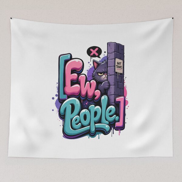 Item preview, Ew People Funny Introvert Grumpy Cat Antisocial designed and sold by Mr-wow.