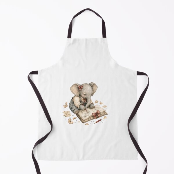 Item preview, Cute Baby Elephant Sketching Artist Journaling Aesthetic designed and sold by AQUILAKREO.