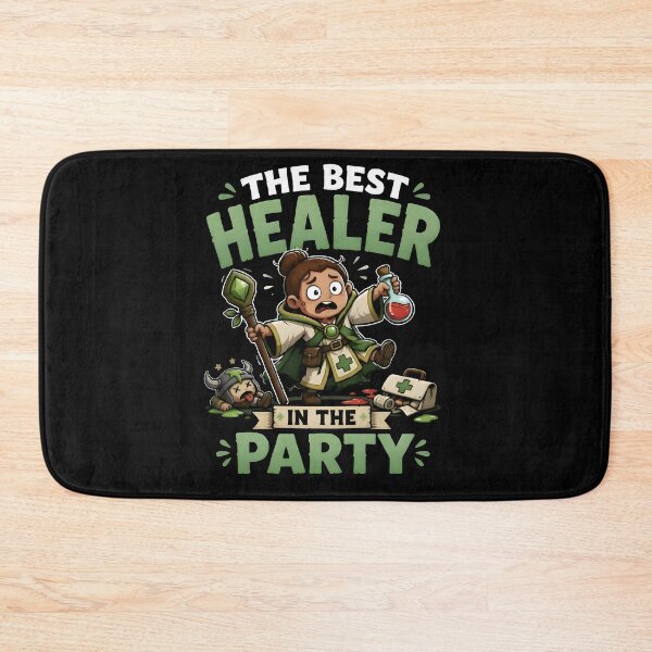 Item preview, Healer In The Party Funny RPG Gaming Design designed and sold by BadhbhArt.
