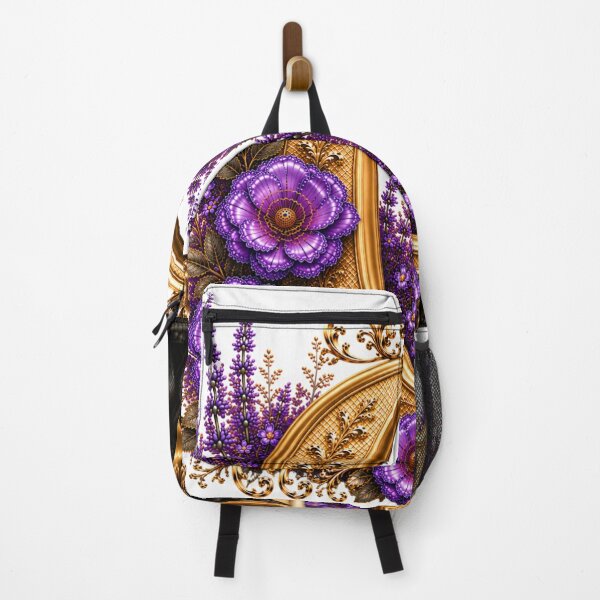 Item preview, Floral Letter G with Black Cat | Lavender Botanical Monogram | Elegant Gold Initial Design designed and sold by MoodLay.