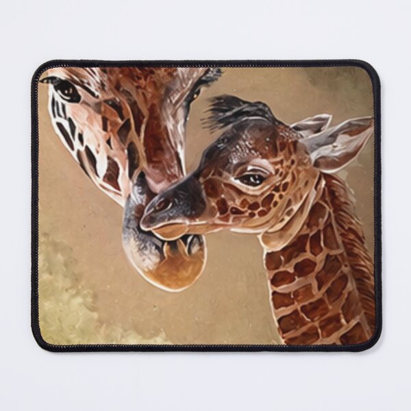 Item preview, Mother and Baby Giraffe designed and sold by cbfineartstudio.