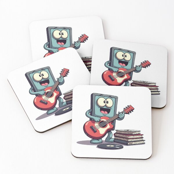Item preview, Retro Computer Monitor Guitar Player T-Shirt - Fun Tech and Music Lover Gift designed and sold by Qubivibe.