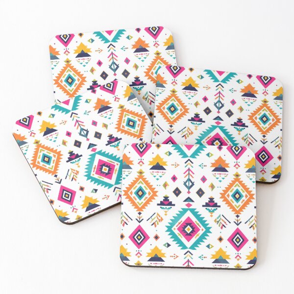 Item preview, Bright Aztec Geometric Pattern | Colourful Tribal Boho Design designed and sold by My Gluten Free Life UK.