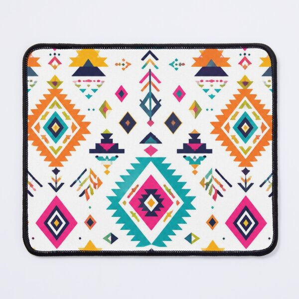 Item preview, Bright Aztec Geometric Pattern | Colourful Tribal Boho Design designed and sold by My Gluten Free Life UK.