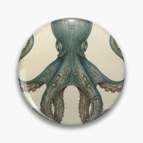 Item preview, Deep Ocean Octopus | Classic Marine Illustration designed and sold by HeyHas.