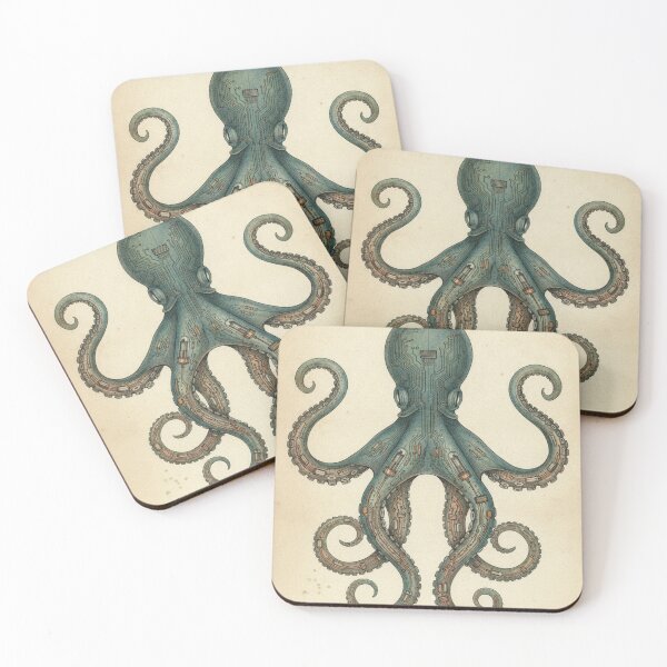 Item preview, Deep Ocean Octopus | Classic Marine Illustration designed and sold by HeyHas.