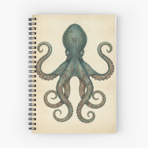 Item preview, Deep Ocean Octopus | Classic Marine Illustration designed and sold by HeyHas.