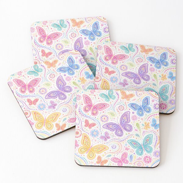 Item preview, Pastel Butterfly Garden Dot Art Pattern designed and sold by 0606PM.