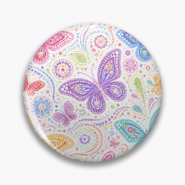 Item preview, Pastel Butterfly Garden Dot Art Pattern designed and sold by 0606PM.