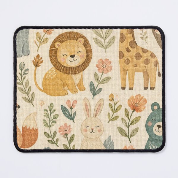 Item preview, Vintage Safari Animals | Cute Jungle Nursery Illustration Pattern designed and sold by My Gluten Free Life UK.