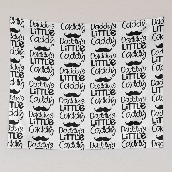 Item preview, Daddys Little Caddy - Funny Dad Quotes Retro Vintage Aesthetic Golf Sport Kids Baby Family Gift designed and sold by FuzionRaptor.