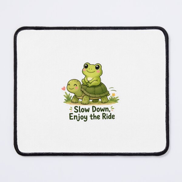 Item preview, Cute Frog and Turtle Slow Down Sticker designed and sold by ColorBloom99.