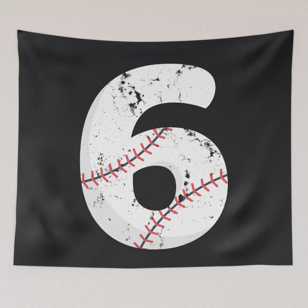 Item preview, 6th Birthday Baseball Vintage Number #6 designed and sold by melsens.