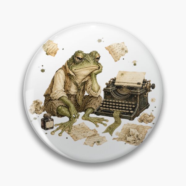 Item preview, Vintage Frog Typewriter Writer Dark Academia Aesthetic designed and sold by AQUILAKREO.