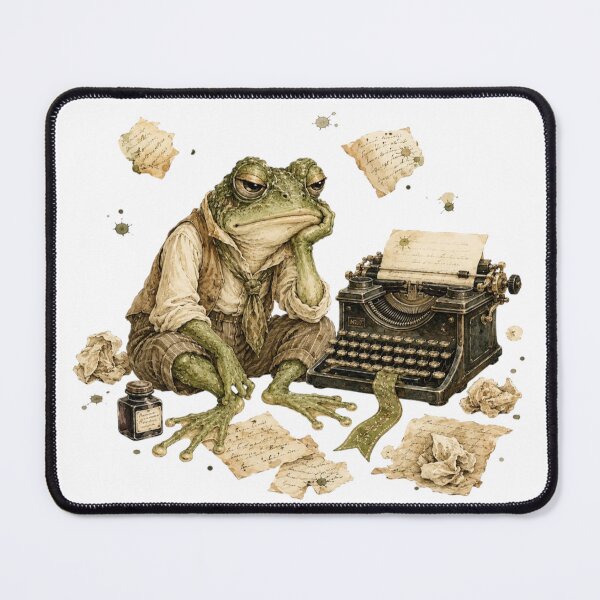 Item preview, Vintage Frog Typewriter Writer Dark Academia Aesthetic designed and sold by AQUILAKREO.