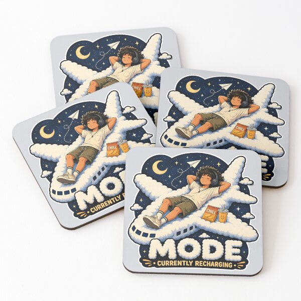Item preview, Men Time Recharging: Airplane Mode Chill Guy Relaxation Art designed and sold by ShadowArtEG.