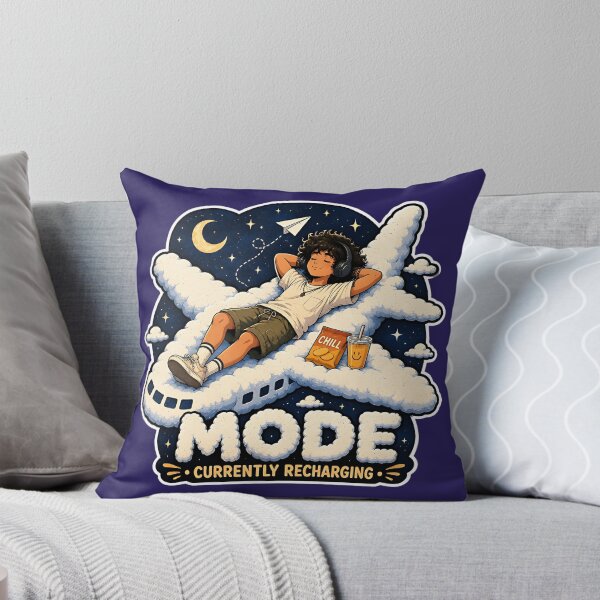 Item preview, Men Time Recharging: Airplane Mode Chill Guy Relaxation Art designed and sold by ShadowArtEG.