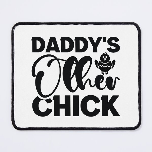 Item preview, Daddys Other Chick - Funny Cute Retro Kids Dad Quotes Cool Father Matching Family Toddler Baby Girl Gift Art designed and sold by FuzionRaptor.