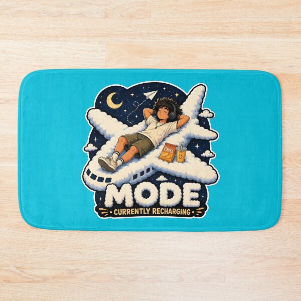 Item preview, Men Time Recharging: Airplane Mode Chill Guy Relaxation Art designed and sold by ShadowArtEG.