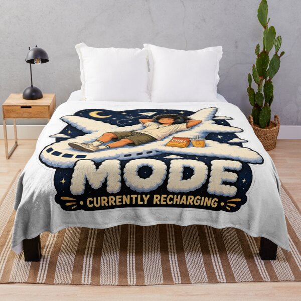 Item preview, Men Time Recharging: Airplane Mode Chill Guy Relaxation Art designed and sold by ShadowArtEG.