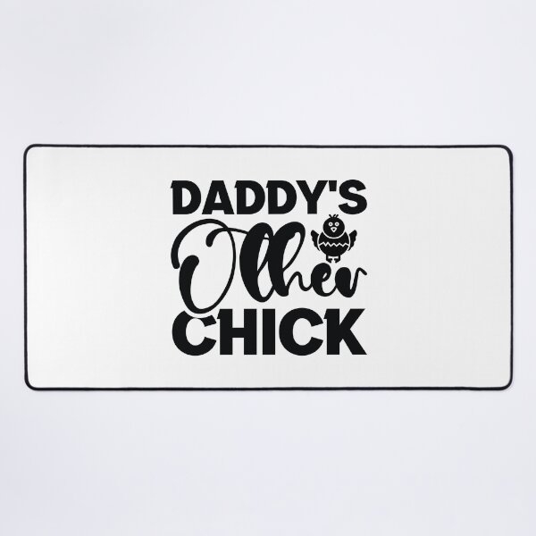 Item preview, Daddys Other Chick - Funny Cute Retro Kids Dad Quotes Cool Father Matching Family Toddler Baby Girl Gift Art designed and sold by FuzionRaptor.