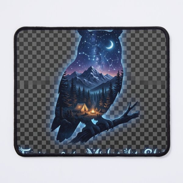 Item preview, Eyes of the Midnight Sky – Mystic Owl Silhouette Art designed and sold by MalinStyle.