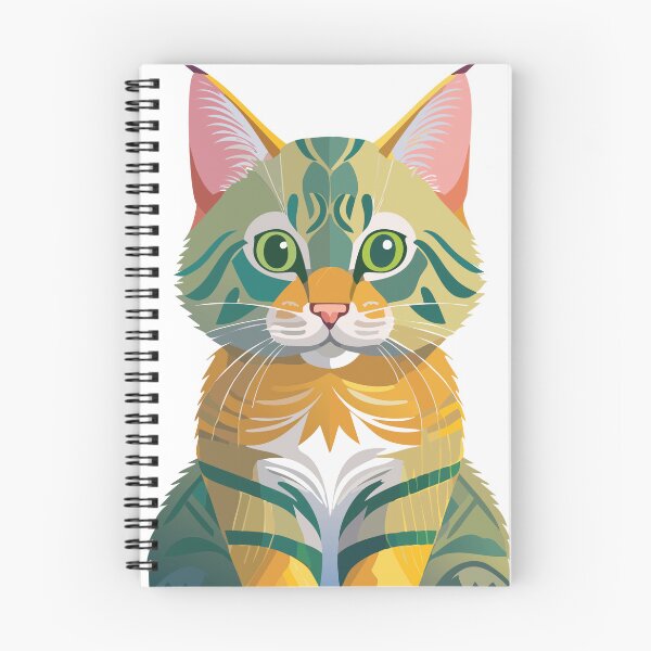 Item preview, Colorful Geometric Tabby Cat Portrait designed and sold by NatalyCosta.