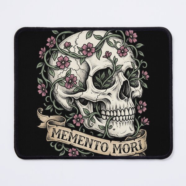 Item preview, Memento Mori Skull Flowers Dead foliage and Flowers designed and sold by nuel-art.