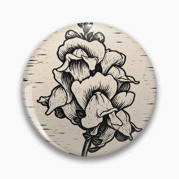 Item preview, Snapdragon Flower | Botanical Linocut Sticker & Postcard designed and sold by Linoluca.