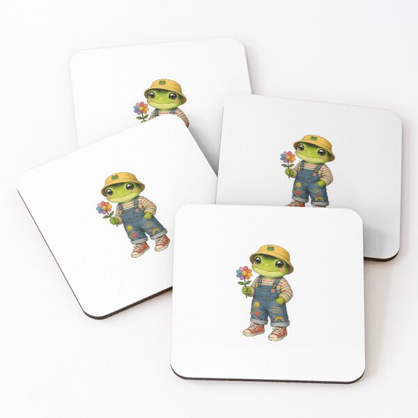 Item preview, Retro Good Vibes Frog Sticker with Flower designed and sold by ColorBloom99.